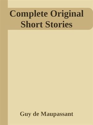 cover image of Complete Original Short Stories